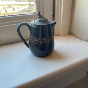 Antique Gibson & Sons Late Sevres Davenport Made in England Tin Lidded Creamer